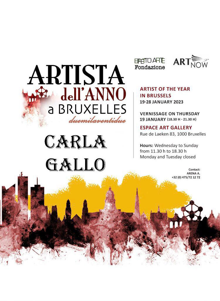Artista dell'anno a Bruxelles Carla Gallo